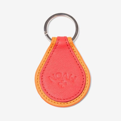 A163SS23 LEATHER DOUBLE KEYCHAIN 0163