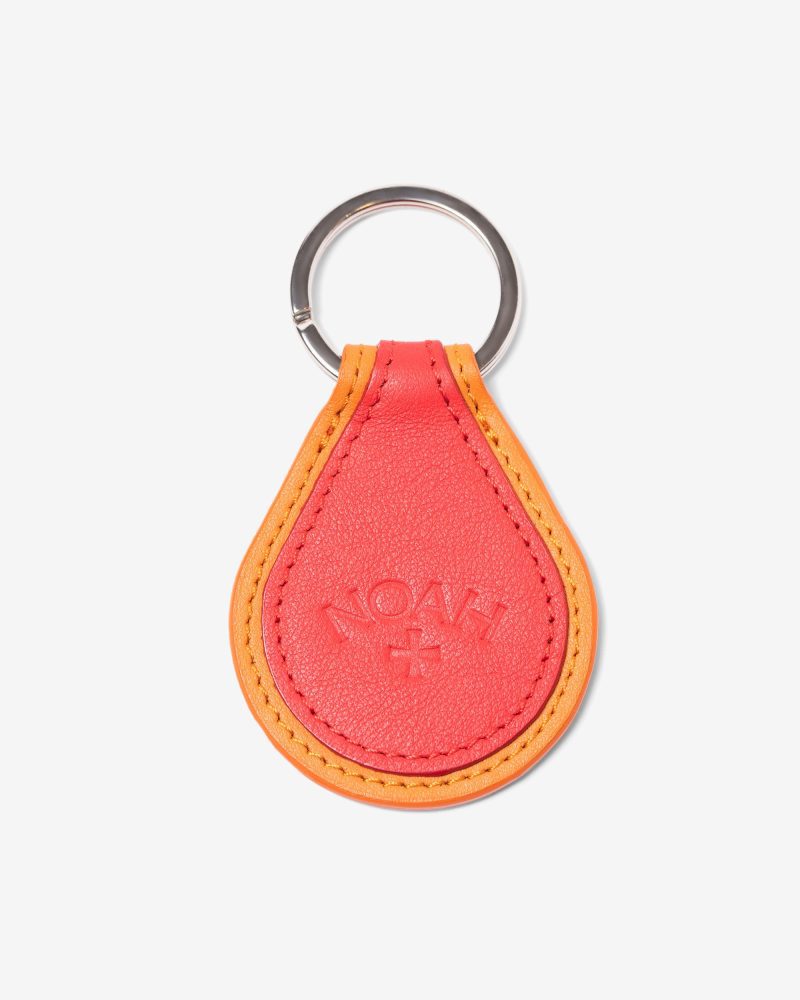 A163SS23 LEATHER DOUBLE KEYCHAIN 0163