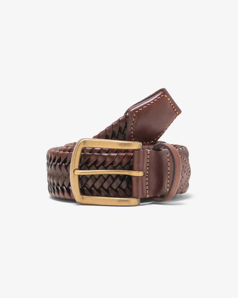 A173SS23 BRAIDED LEATHER BELT 0907