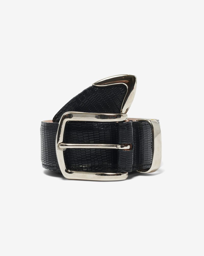 A214FW23 FAUX LIZARD BELT 0253