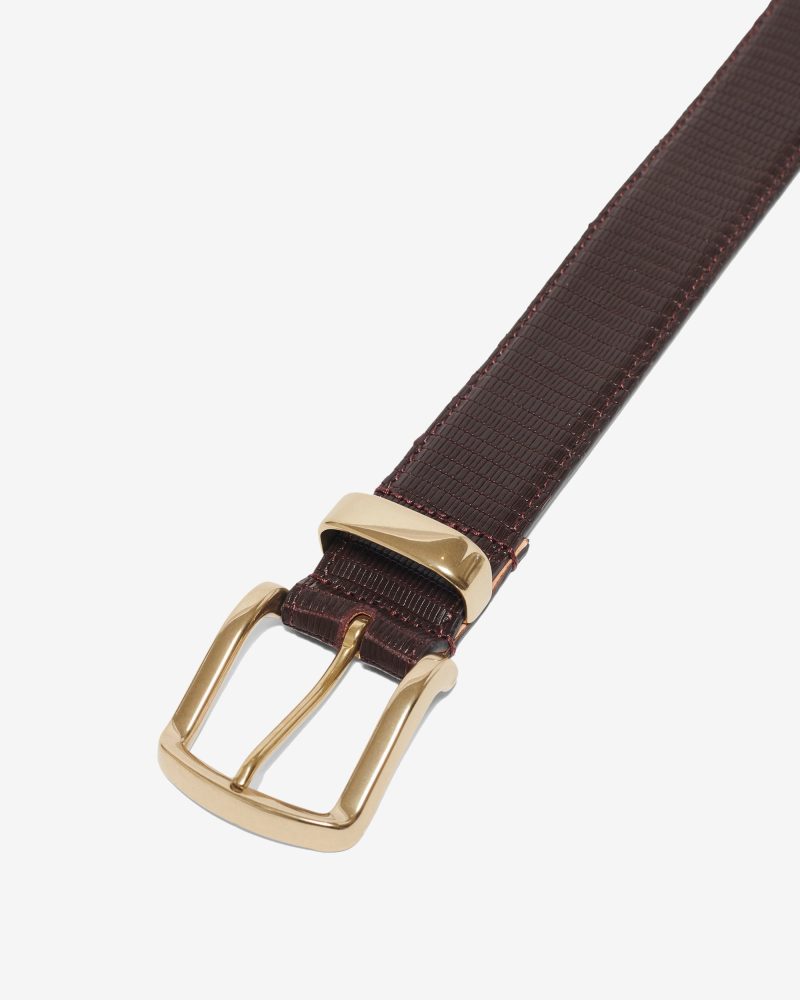 A214FW23 FAUX LIZARD BELT 0273