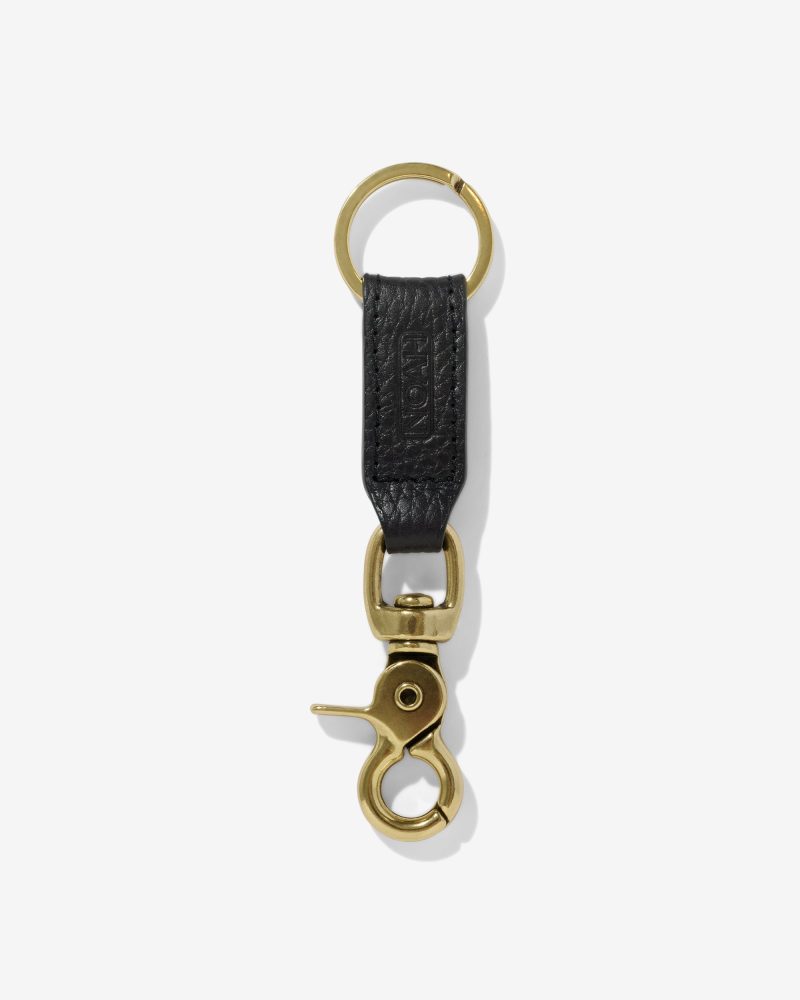 A300FW24 PEBBLED LEATHER KEY FOB 0333