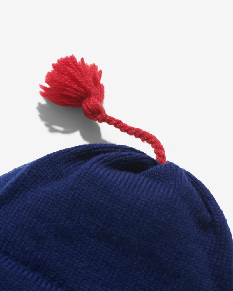 BN069FW24 WOOL TASSEL CONTRAST BEANIE 0062