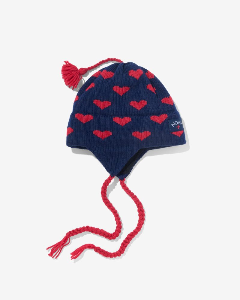 BN070FW24 WOOL HEART BEANIE 0343