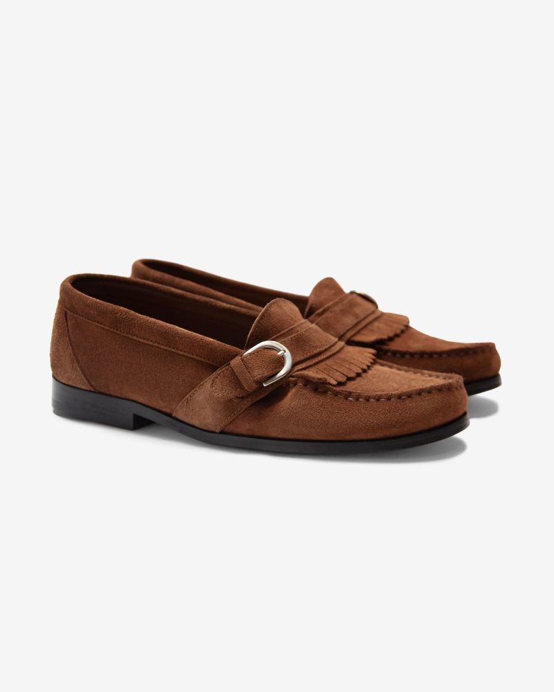 FW065FW24 SUEDE BUCKLE LOAFER 004