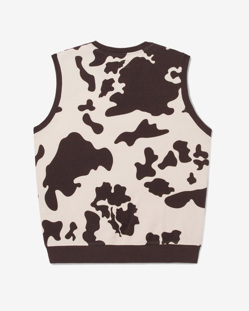 KN160FW23 COW PRINT VEST 0099