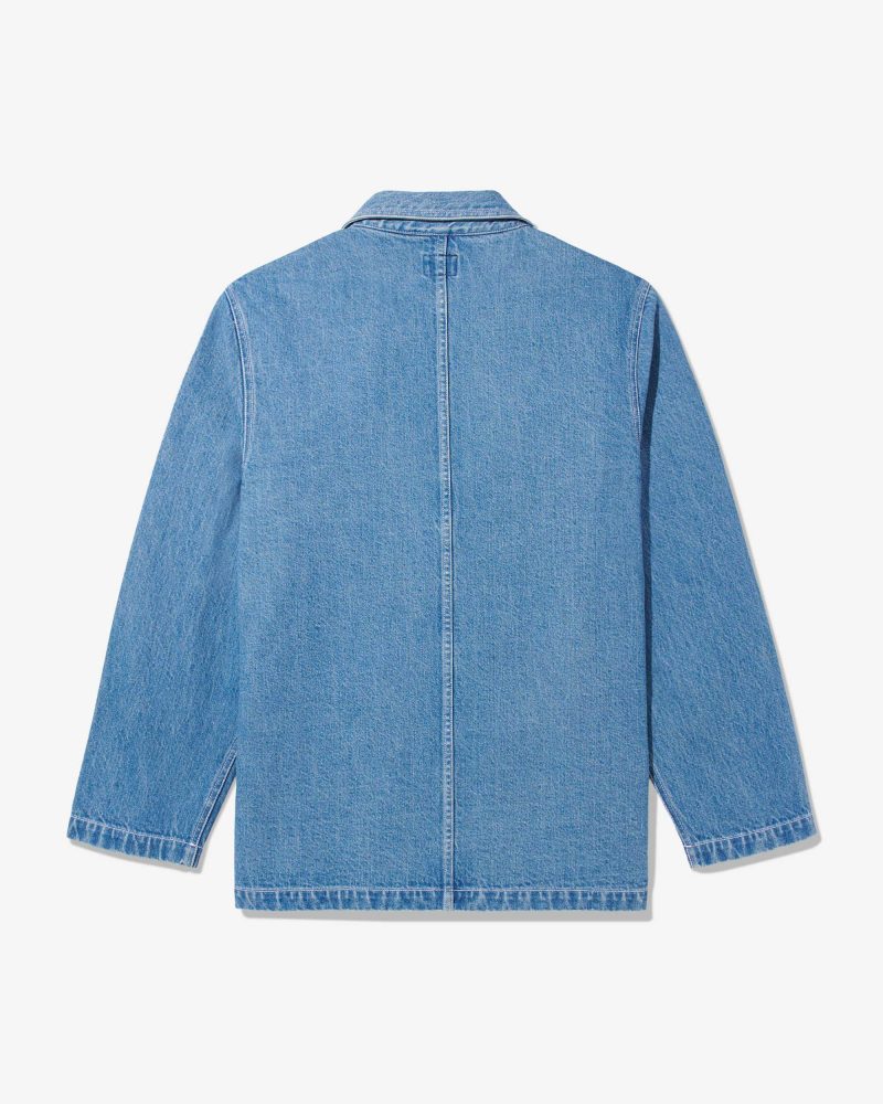 OW058SS24 DOUBLE BREASTED DENIM JACKET 0070