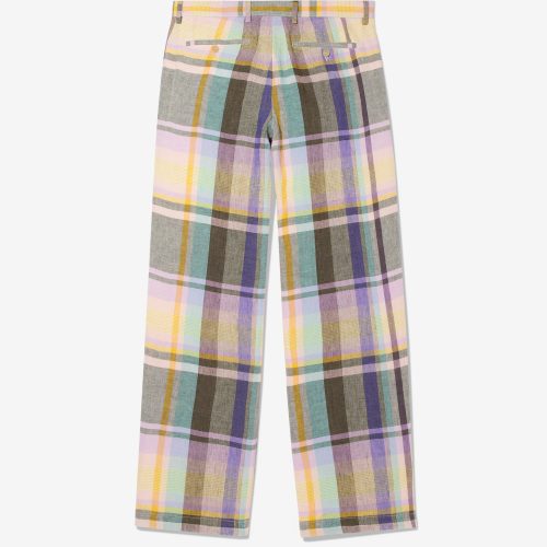 P094SS24 DOUBLE PLEAT MADRAS PANT 0120