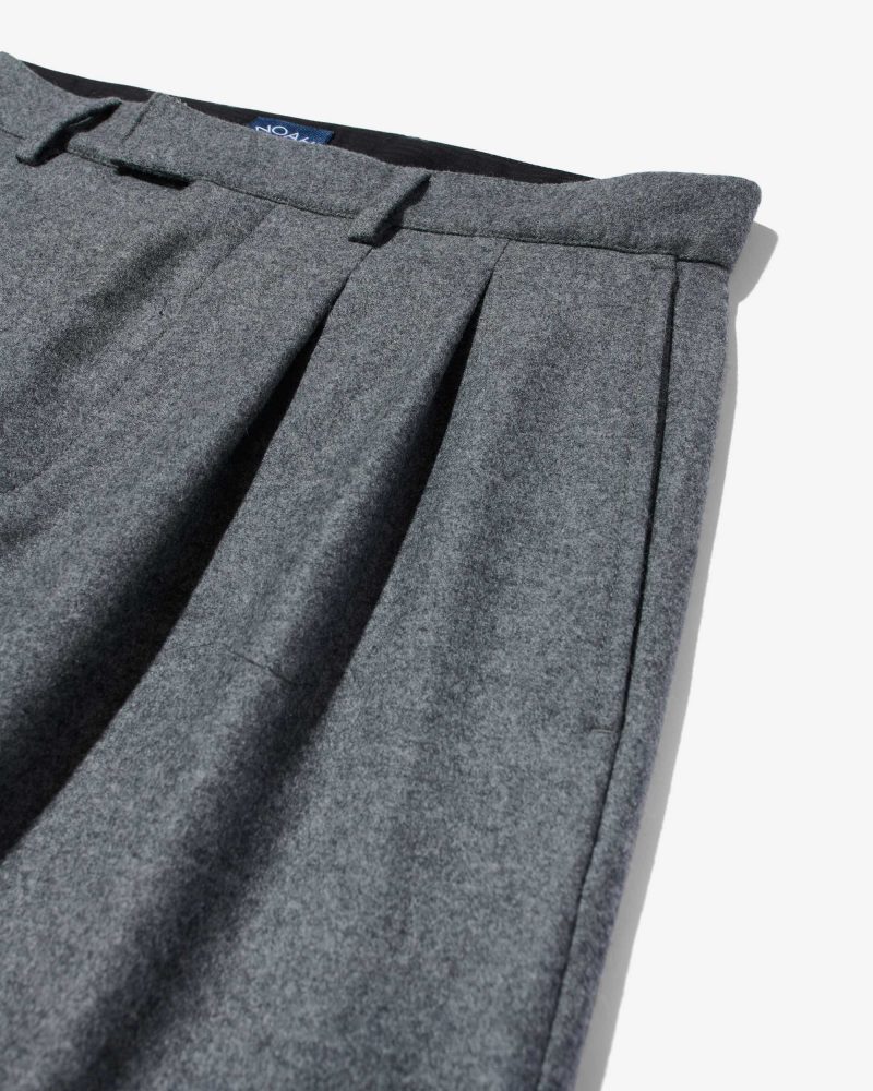 P110FW24 WOOL DOUBLE PLEAT TROUSERS 0218