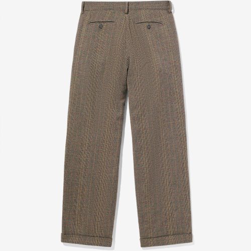 P111FW24 WOOL HERRINGBONE DOUBLE PLEAT TROUSERS 0010