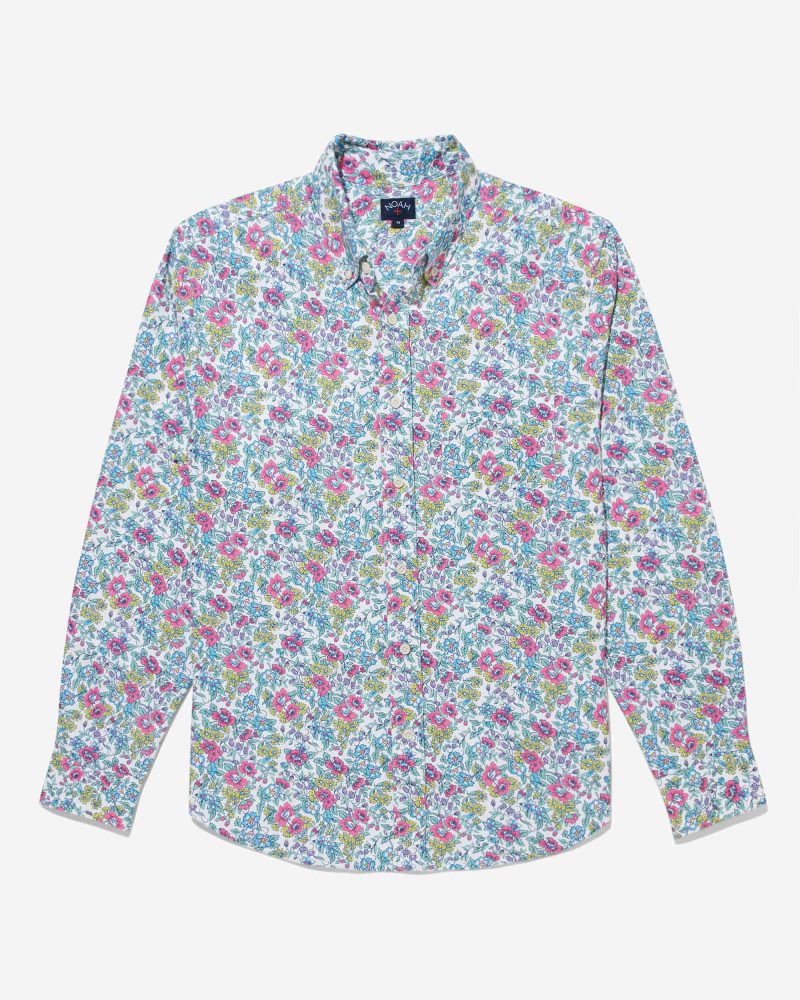 S076SS23 OXFORD FLORAL SHIRT 0589