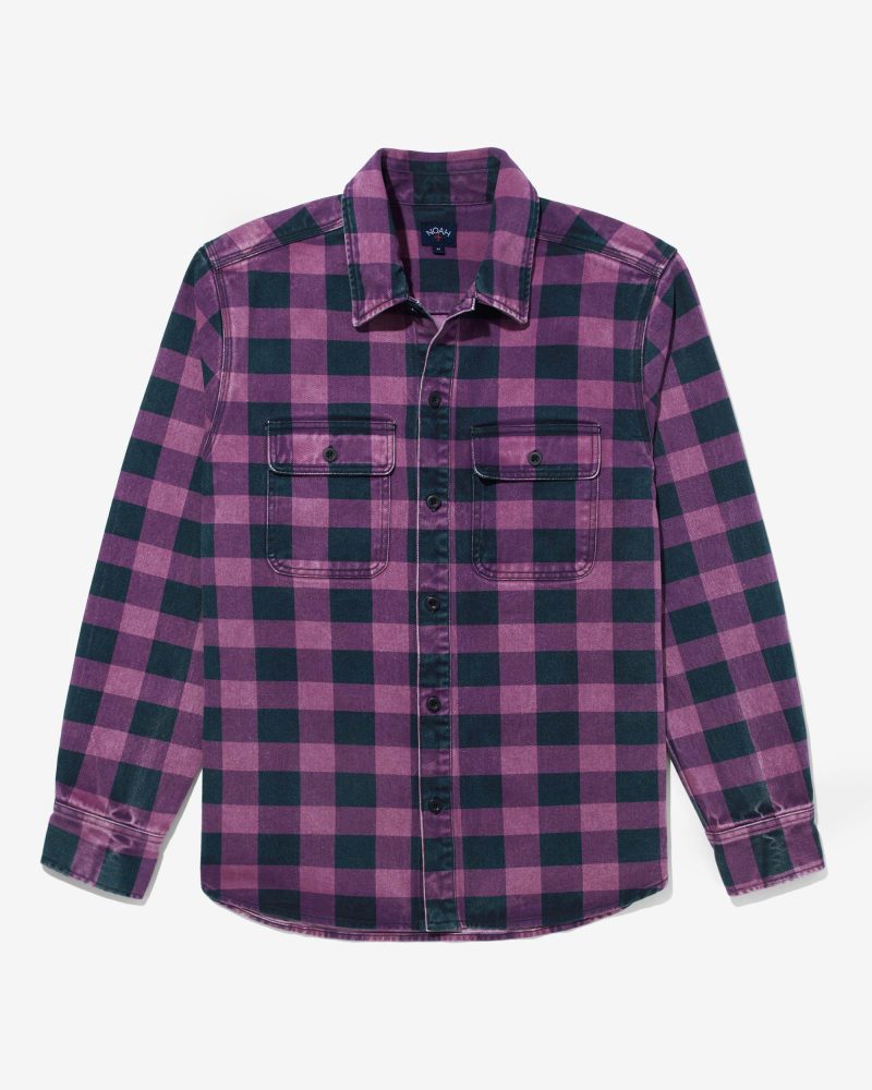 S105SS24 BUFFALO PLAID DENIM SHIRT 1354