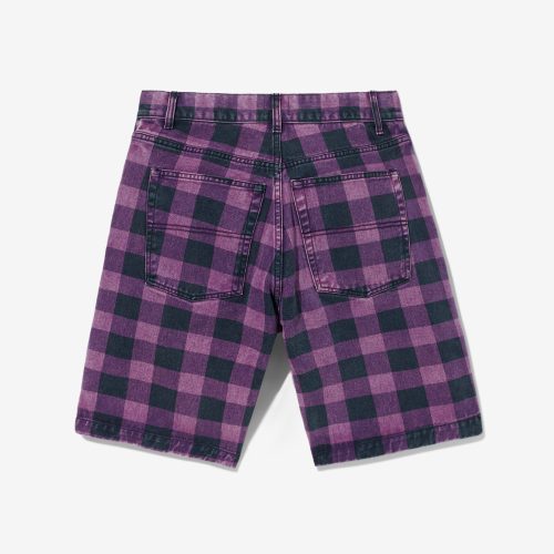 SH047SS24 5 POCKET BUFFALO PLAID SHORTS 0902