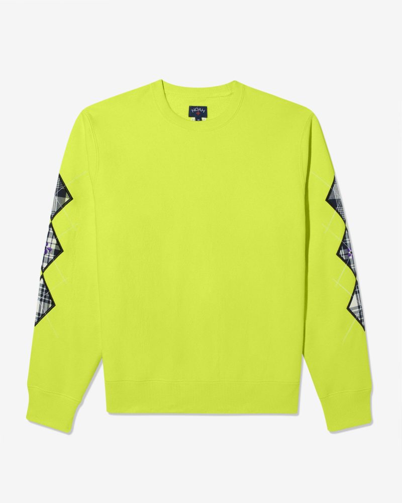 SS119FW23 ARGYLE APPLIQUE SWEATSHIRT 0422