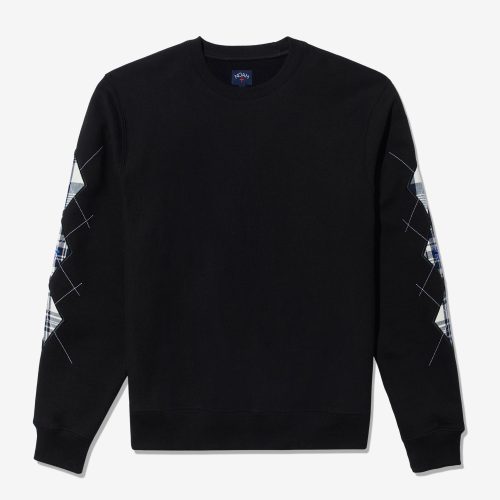 SS119FW23 ARGYLE APPLIQUE SWEATSHIRT 0446