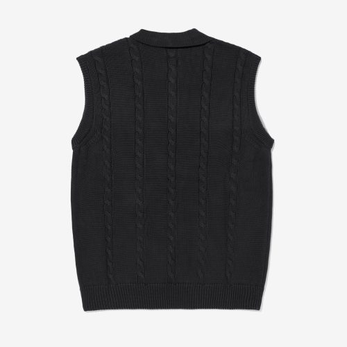 SW062SS24 COTTON CABLE KNIT VEST 0320