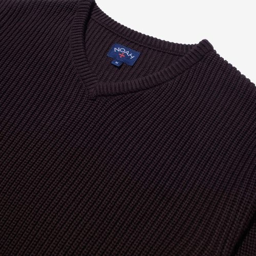 SW070FW24 V NECK SHAKER SWEATER 0352