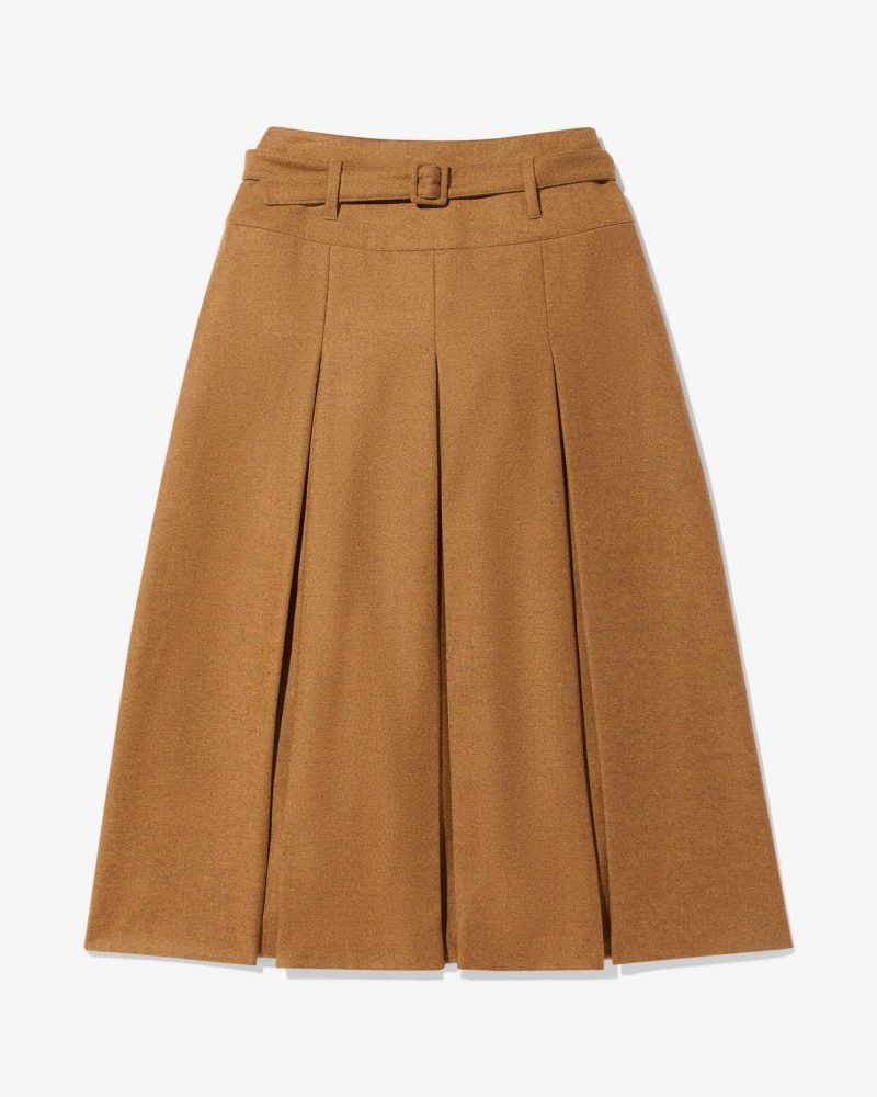 WS004FW24 WOOL PLEATED SKIRT 0061