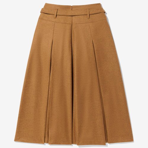 WS004FW24 WOOL PLEATED SKIRT 0077