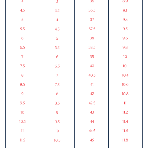 sizechart FW043SS24