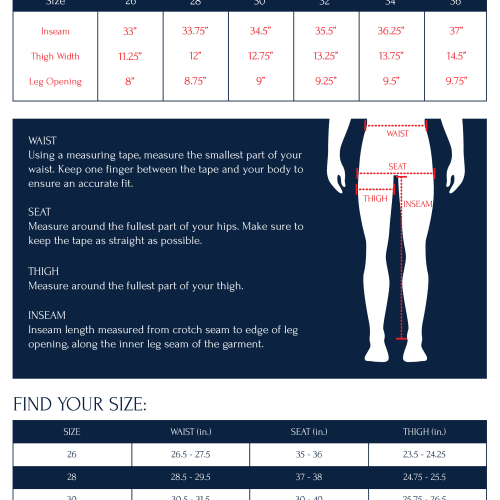 sizechart P034FW22