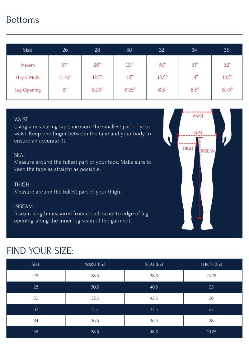 sizechart P052SS23