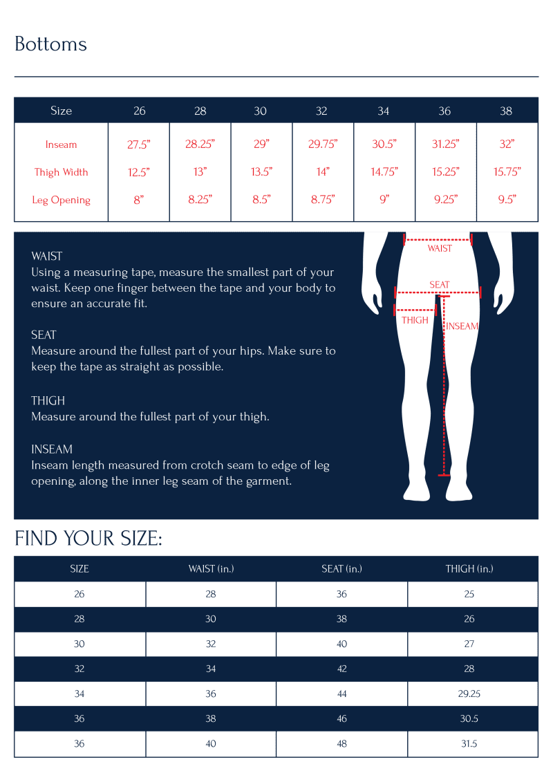 sizechart P061FW22