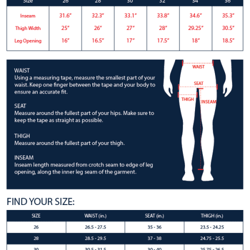 sizechart P110FW24