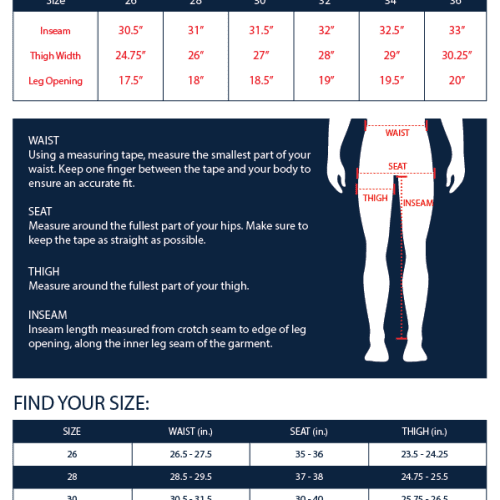 sizechart P117FW24