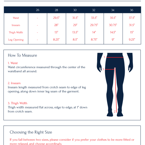 sizechart P1FW19