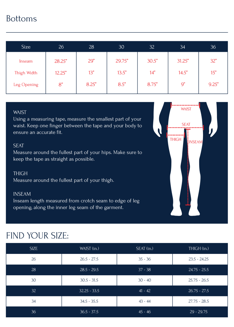 sizechart P2NOAH