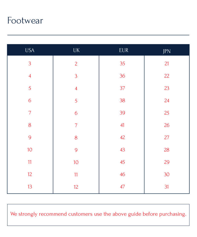 sizechart PUMAFW059 064 05 05