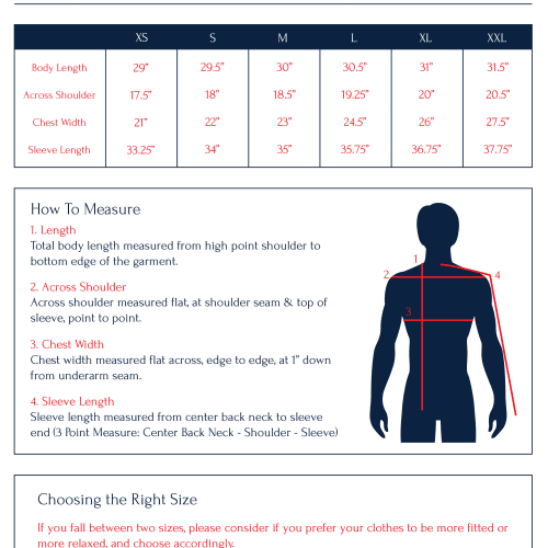 sizechart S052FW22