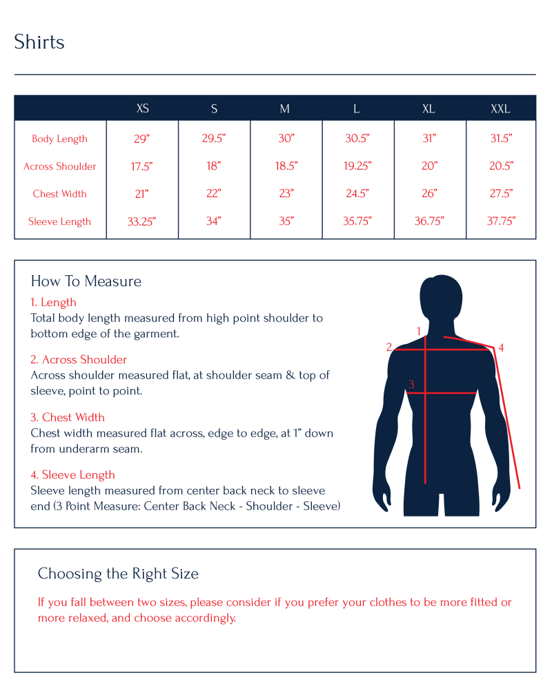 sizechart S052FW22